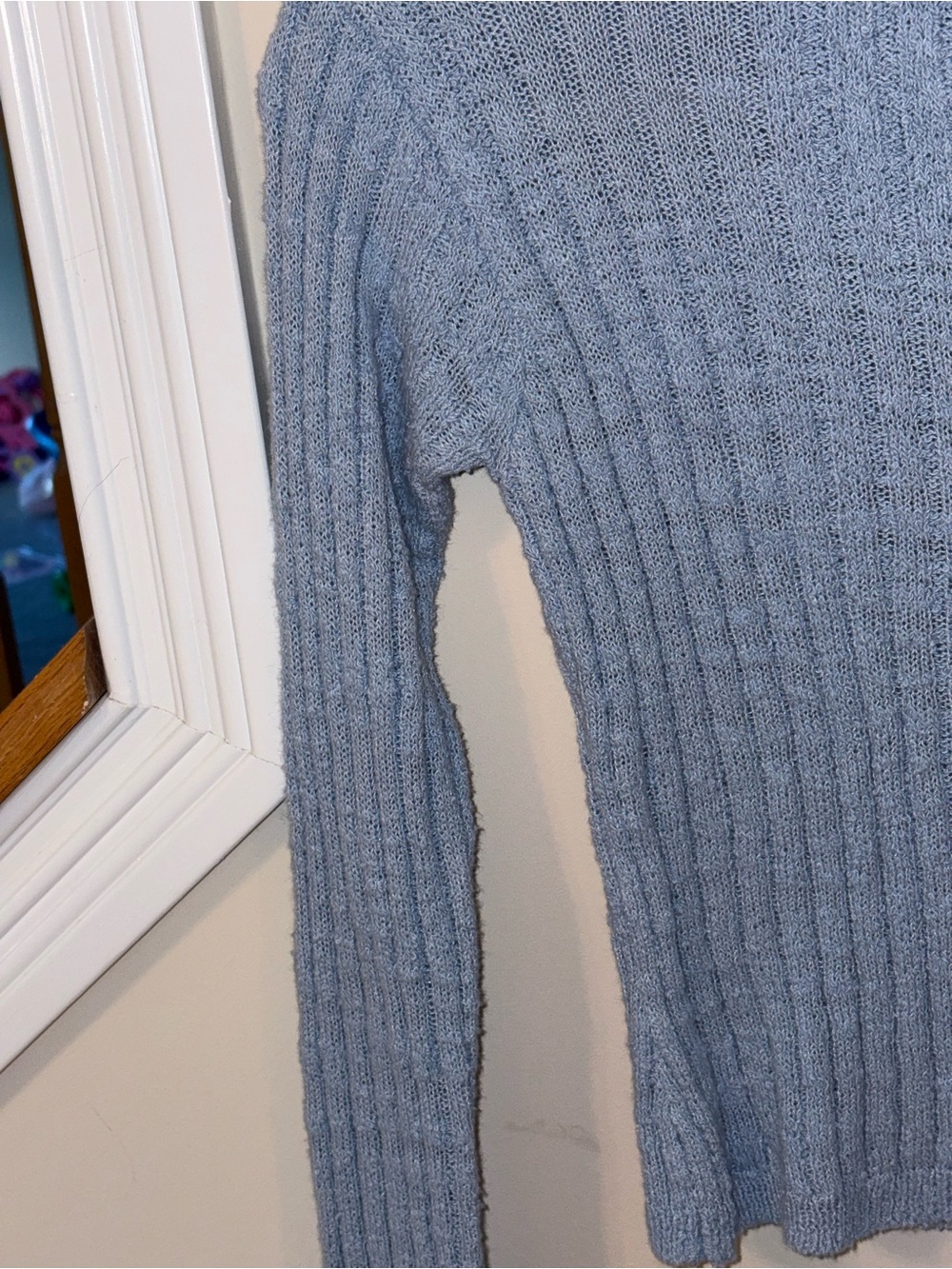 Universal Thread Light Blue Ribbed Button-Front Cardigan - Picture 3 of 12